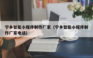 朔州宁乡智能小程序制作厂家（宁乡智能小程序制作厂家电话）